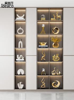 酒柜装饰品摆件客厅轻奢高档办公室电视柜桌面工艺品乔迁搬家礼物