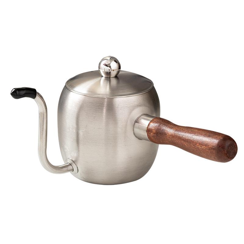 5ZW挂耳咖啡手冲壶细口壶木柄不锈钢v60滤杯聪明杯分享壶咖啡壶套 - 图3