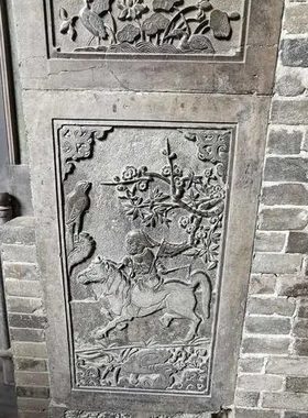 加厚款王家大院非遗金石传拓砖雕刻飞马报喜文创礼品研学拓片刻板
