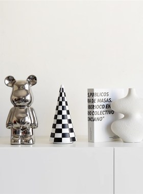 高级感现代意式摆件软装饰工艺品样板间轻奢O酒柜个性艺术客厅摆