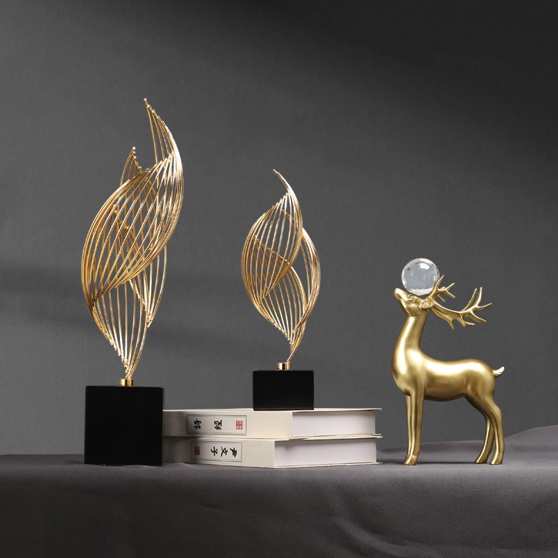 风生水起轻奢摆件办公室高端酒店大堂客厅玄关电视柜.家居装饰品 - 图2