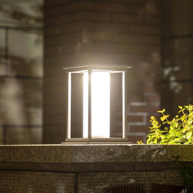 方形柱头灯太阳能户外庭院大门口围墙灯门柱灯别墅院子防水室外灯,淘宝优惠券,粉丝福利购,淘宝优惠卷