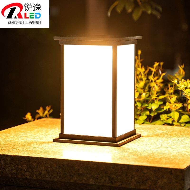 方形柱头灯太阳能户外庭院大门口围墙灯门柱灯别墅院子防水室外灯,淘宝优惠券,粉丝福利购,淘宝优惠卷