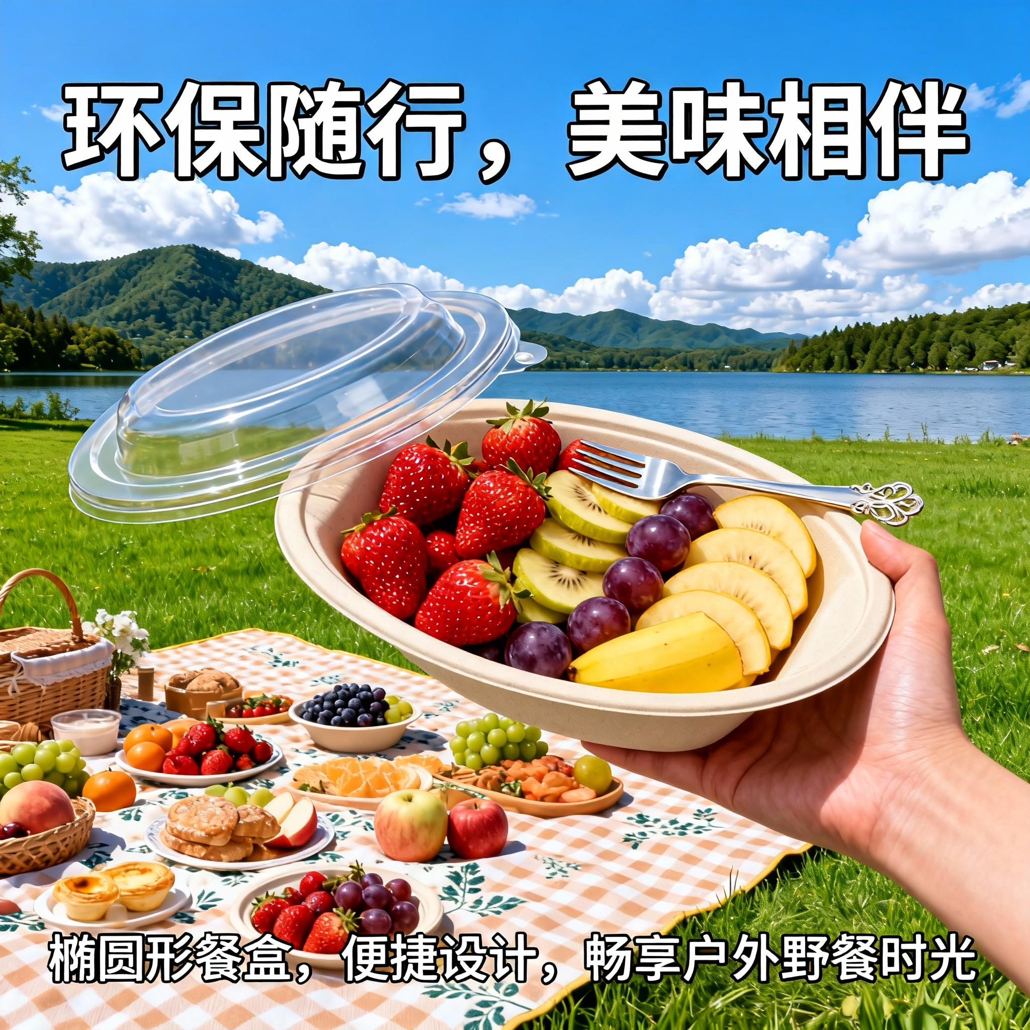 一次性餐盒新款纸浆超级碗加厚轻食打包盒外卖盒子便当盒子椭圆碗,淘宝优惠券,粉丝福利购,淘宝优惠卷