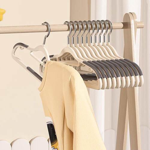 儿童衣架家用加厚婴儿无痕防滑晾衣挂宝宝小衣架中童大童小孩衣架 - 图0