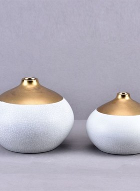 新中式陶瓷罐摆件样板房客厅玄关电视柜办公室书桌艺术品软装饰品