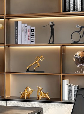 老板办公室摆件领导装饰高端大气A上档次现代轻奢高档书房风生水