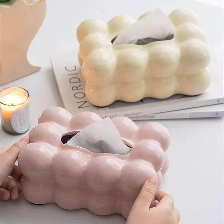 北欧家居轻奢陶瓷纸巾盒摆件客厅高档卫生纸盒创意家用高级感餐桌,淘宝优惠券,粉丝福利购,淘宝优惠卷