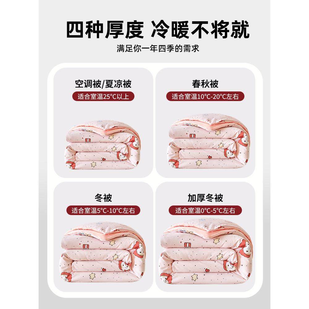 2025新款棉花被子冬被加厚保暖单人被芯空调被租房被褥被套可拆洗,淘宝优惠券,粉丝福利购,淘宝优惠卷