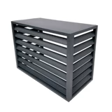 Защитная крышка наружного блока кондиционера, наружная стена, цинковая сталь, решетка воздуховыпускного отверстия кондиционера, водонепроницаемая крышка наружного блока из алюминиевого сплава для наружного блока