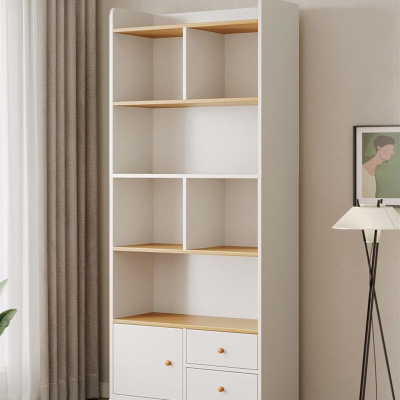 书柜落地靠墙卧室置物柜小型带门储物柜分层收纳柜家用简易书架,淘宝优惠券,粉丝福利购,淘宝优惠卷