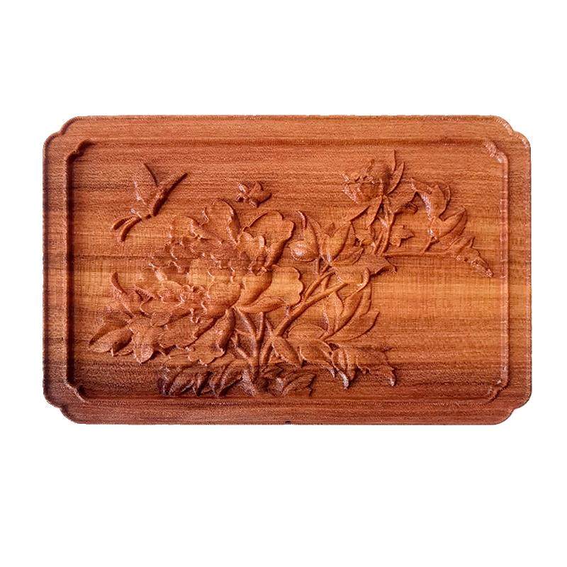 蝴蝶牡丹黄芪浮雕木雕板画 家具柜门雕花板壁挂装饰木贴花木版画,淘宝优惠券,粉丝福利购,淘宝优惠卷