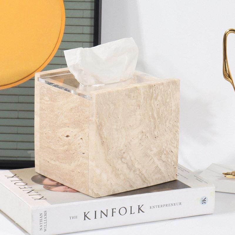 侘寂ins天然米白洞卫生间客厅民宿酒店样板房桌面抽纸纸巾盒摆件,淘宝优惠券,粉丝福利购,淘宝优惠卷