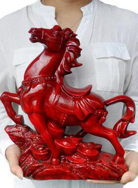马摆件工艺品装饰品办公室风水招财金马摆件马上有钱摆设马到成功