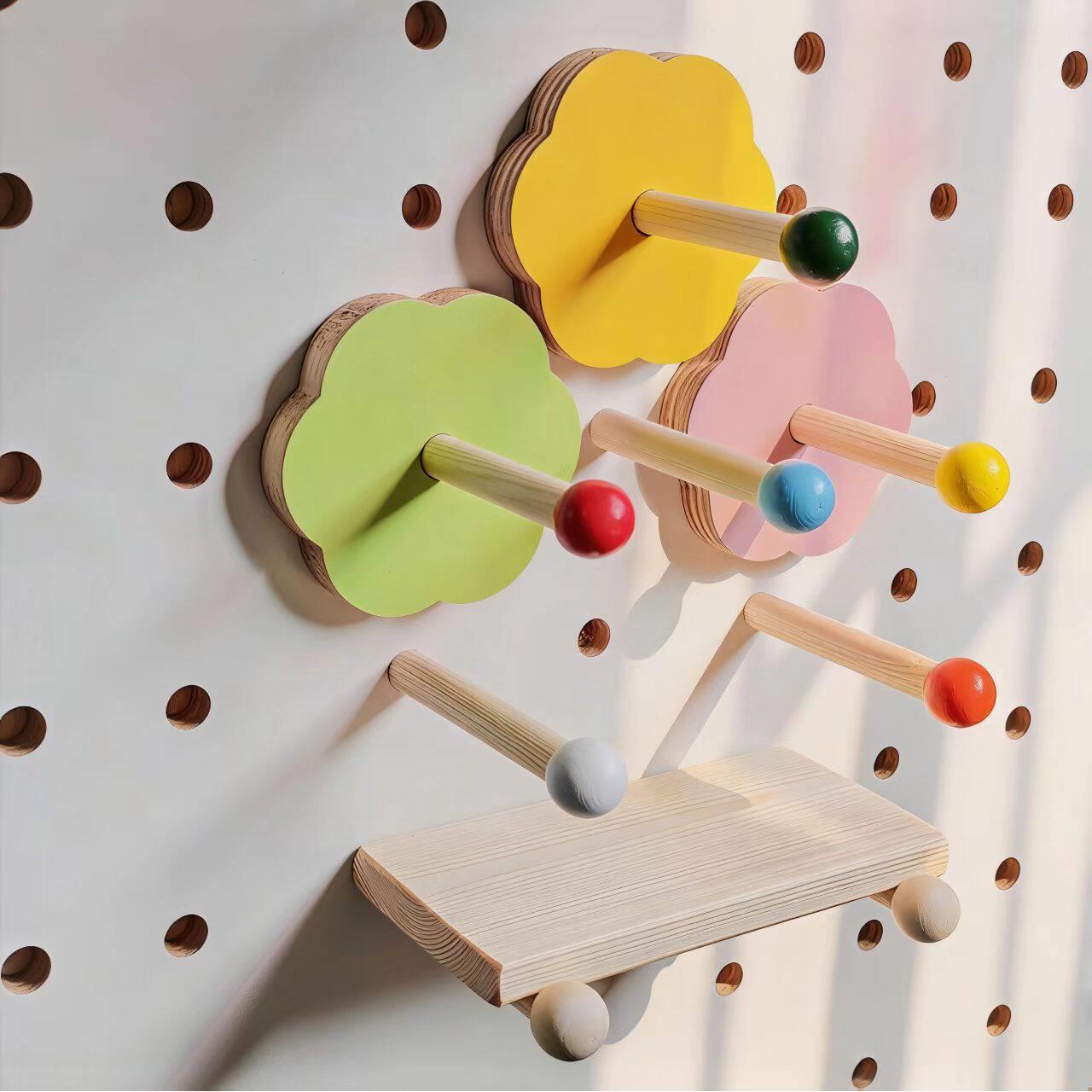 Matchstick hole board accessories colorful wooden stick DIY solid wood matchstick laminate decorative handmade materials