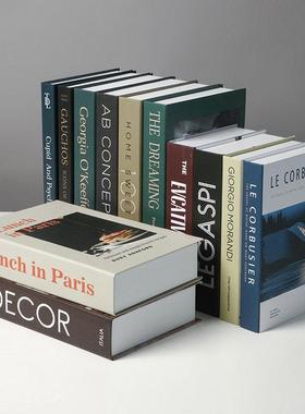 北欧简约仿真书假书装饰书摆件家居客厅书房书壳样板房软装摆设