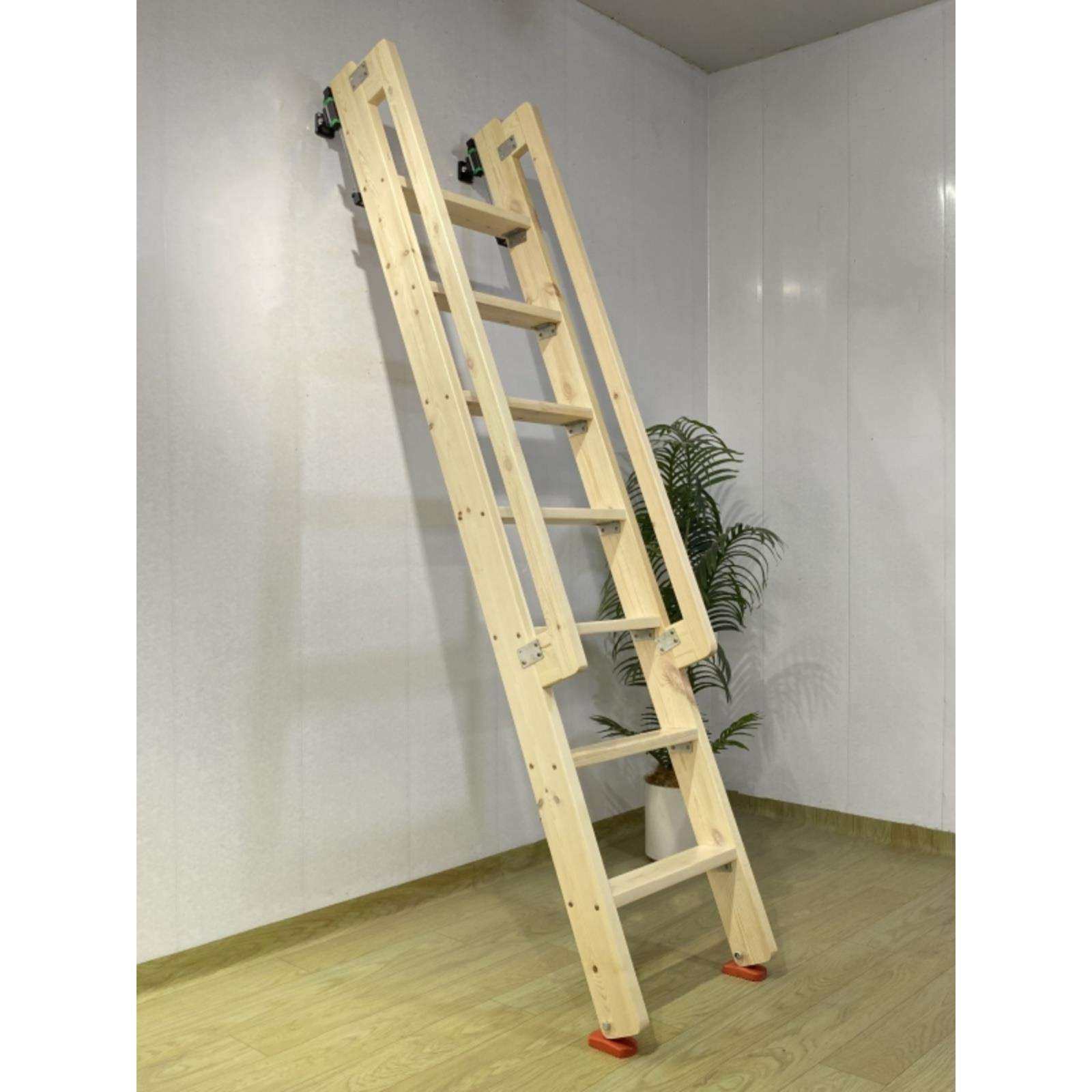 垂直收纳折叠翻折贴墙家用实木公寓隔层高低床上下铺扶手阁楼梯子,淘宝优惠券,粉丝福利购,淘宝优惠卷