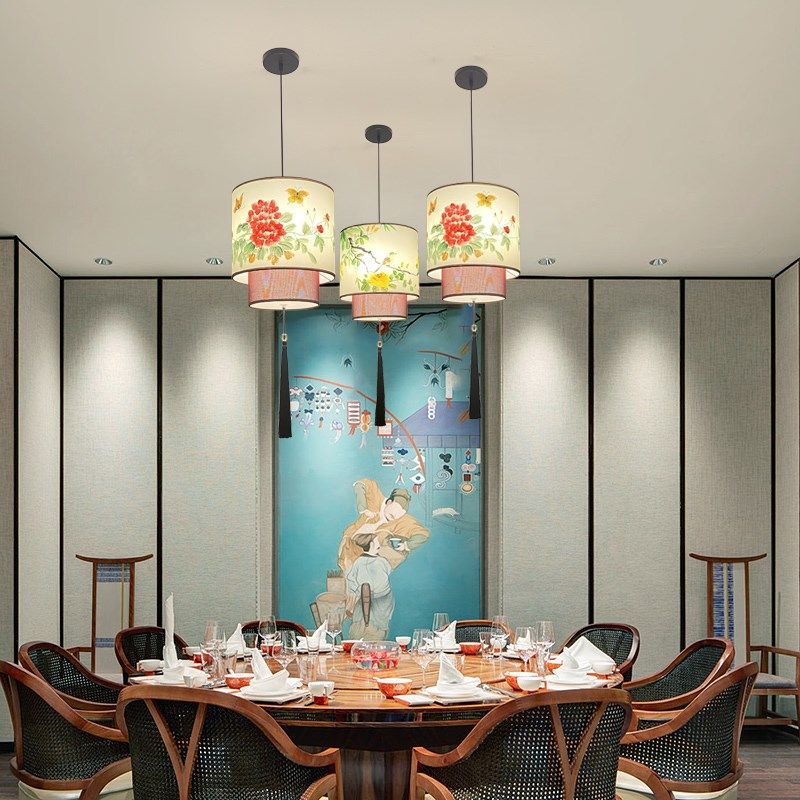 中式吊灯仿古复古羊皮餐厅饭店大厅工程灯酒店过道茶楼火锅店灯具,淘宝优惠券,粉丝福利购,淘宝优惠卷