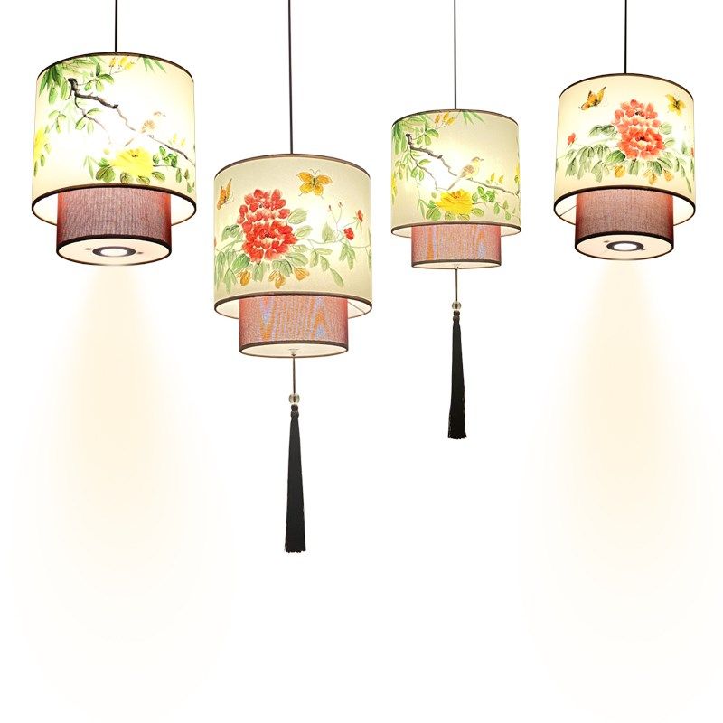 中式吊灯仿古复古羊皮餐厅饭店大厅工程灯酒店过道茶楼火锅店灯具,淘宝优惠券,粉丝福利购,淘宝优惠卷