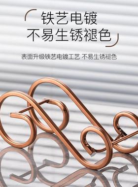红酒架子家用高颜值酒柜摆件酒瓶摆放架子简约铁艺装饰品2025新款