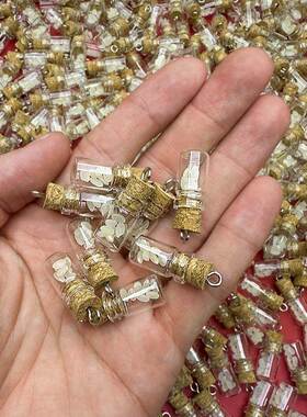 招财七粒米仓招财进宝聚财米罐补生财神桌面摆件用品财库随身携带