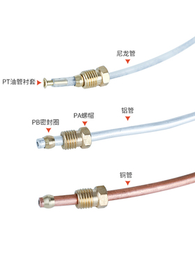 4/6MM毫米铜管/尼龙软管金属铝管机床润滑空心油管4厘6厘油管