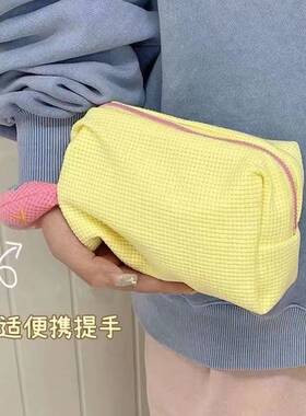 糖果色化妆包2022新款少女心手提洗漱包女学生外出便携收纳包