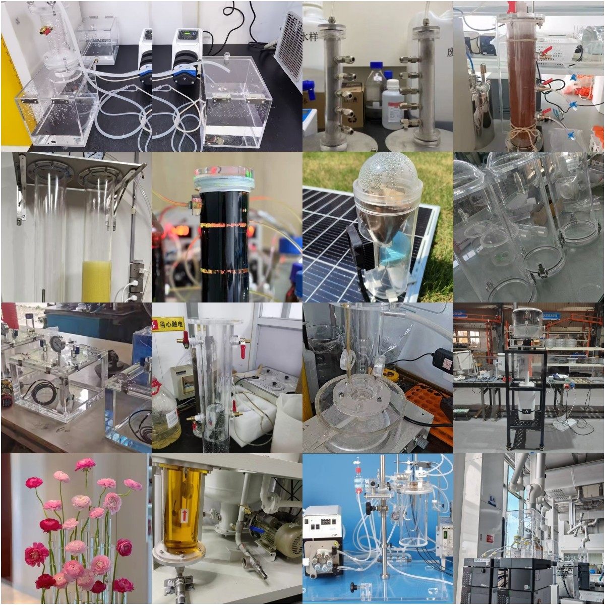 定制亚克力实验装置加工有机玻璃管反应器真空密封箱漏斗法兰土柱 - 图1