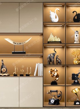 酒柜装饰品办公室餐边柜摆设家居客厅展示柜工艺品书柜现代