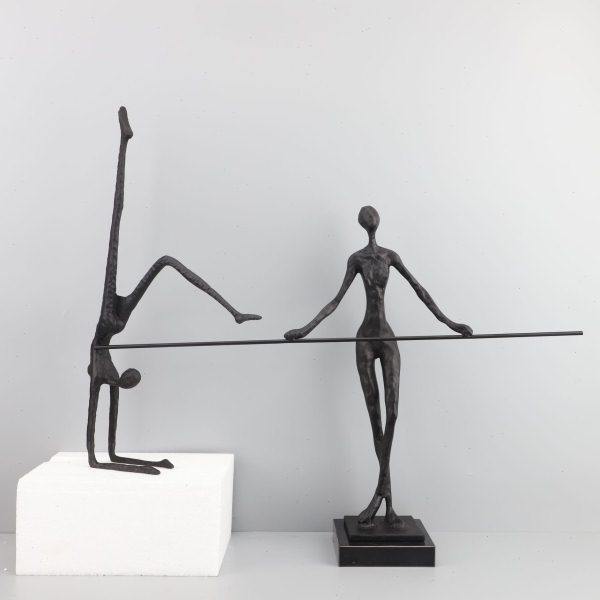 现简约大理石金属人物摆件样板房间家居电视柜金属创意软装饰品,淘宝优惠券,粉丝福利购,淘宝优惠卷