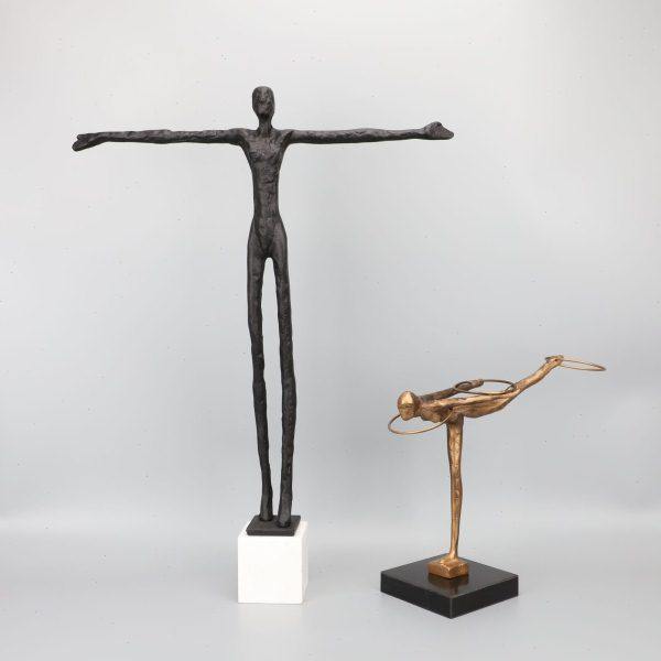 现简约大理石金属人物摆件样板房间家居电视柜金属创意软装饰品,淘宝优惠券,粉丝福利购,淘宝优惠卷