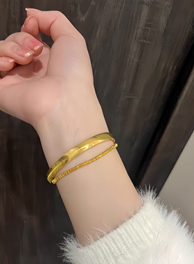 2025新款爆闪猫眼金包银手镯