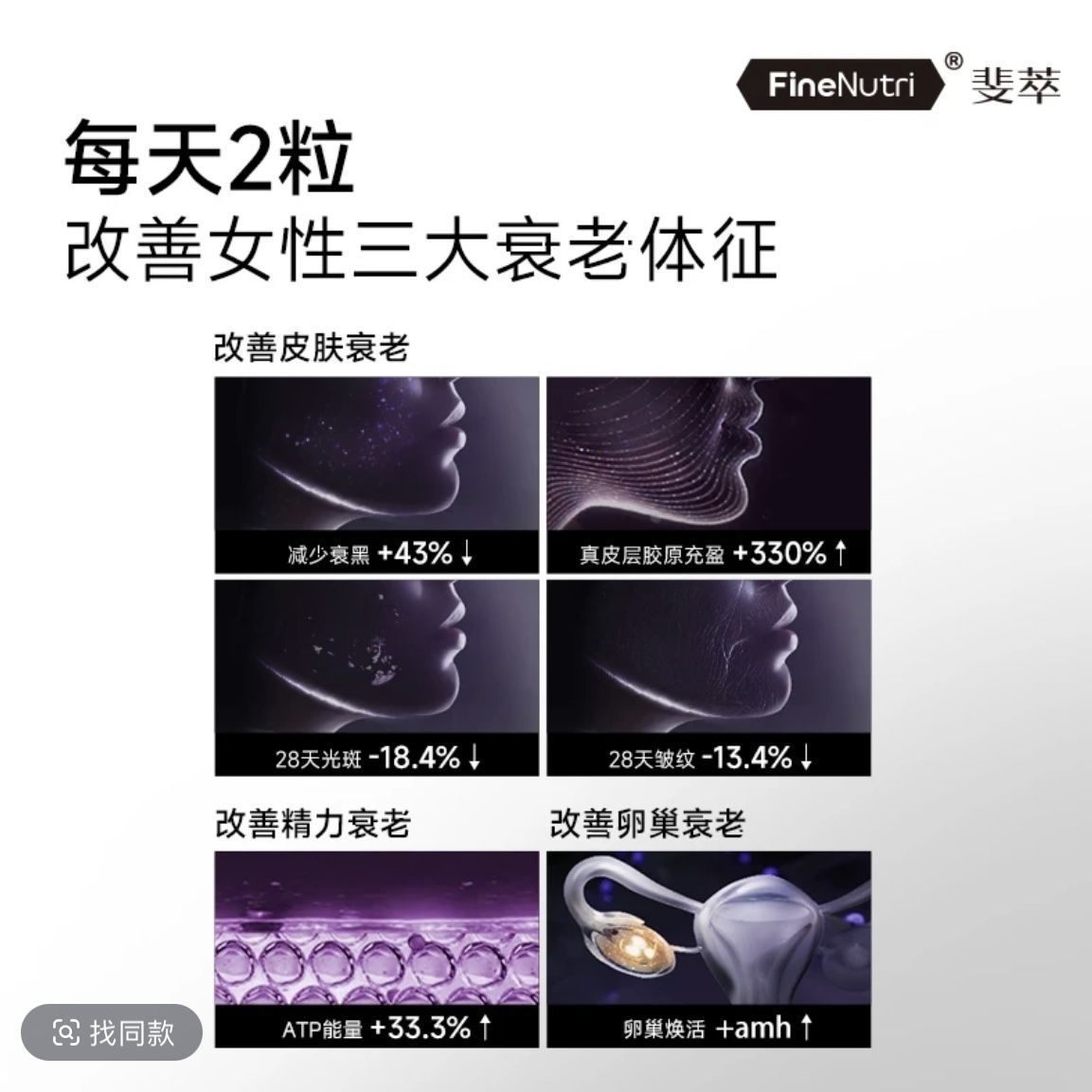 FineNutri斐萃PQQ本女性抗衰麦角硫因胶囊细胞充能驻颜 - 图0