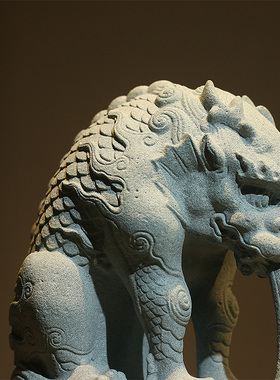 水族鱼缸造景青砂石镇水兽茶桌摆件吸水兽茶宠中式创意瑞兽装饰品