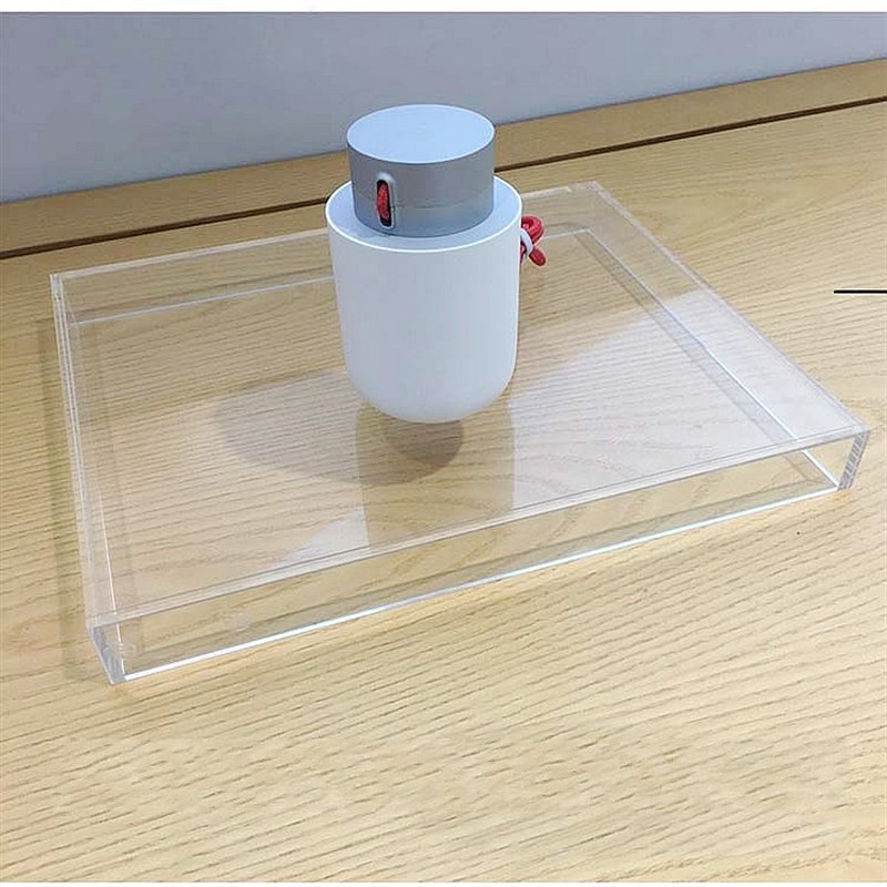 透明亚克力一体展示盒长方形水槽爬虫宠物小盒子收纳储物托盘定制 - 图1