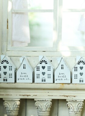 众擎杂货铁皮房子白色小房子 联排别墅 两个一组