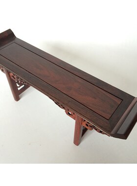 红木明清小家具红酸枝小琴桌中国风G微缩条案模型娃娃屋古风书桌