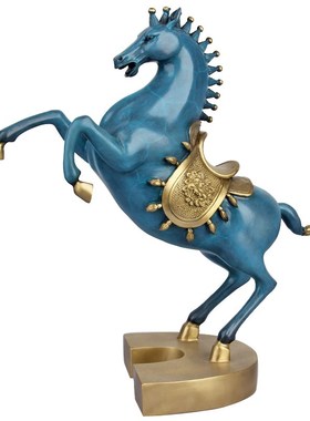 朴器 手工彩绘 铜唐马摆件 一战成名摆件 铜马摆件