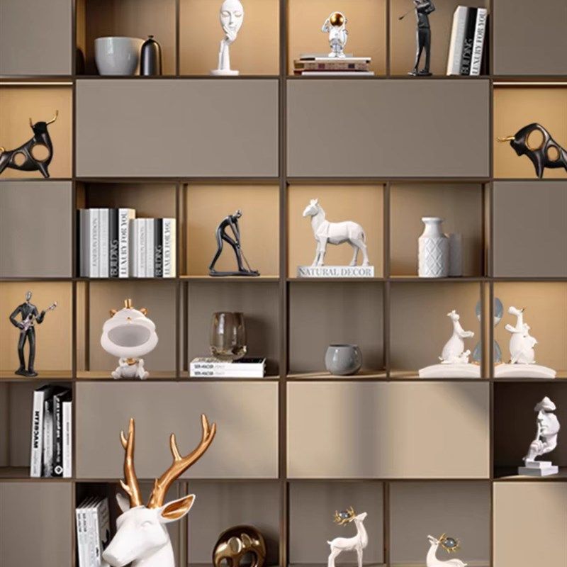 Perforated board creative home accessories living room entrance cabinet home interior bookcase study abstract decorative accessories