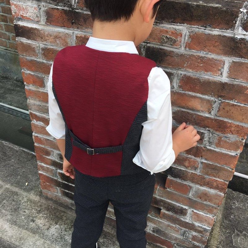 2023春夏秋季儿童演出服英伦假两件套儿童西装男童礼服马甲套装潮,淘宝优惠券,粉丝福利购,淘宝优惠卷