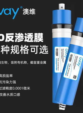 澳维RO膜净水器家用厨房净化纯水机抗污染反渗透过滤机器滤芯配件