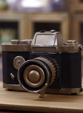 复古相机模型怀旧老式相机单反道具陈列柜摆设酒吧店铺装饰品摄影