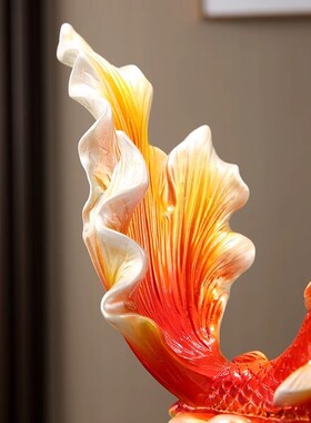 年年有余如鱼得水摆件办公室客厅酒柜电柜家居装饰品乔迁新居礼品