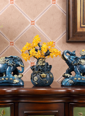 欧式鹿摆件酒柜装饰品创意客厅电视柜玄关摆设装饰工艺品招财礼品