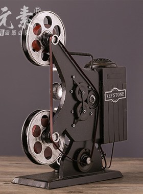 复古老式年代电影放映模型道具酒吧怀旧装饰品老物件