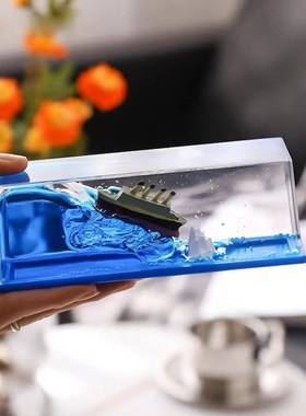泰坦尼号黑珍珠游轮流体漂流瓶邮轮永翻船漂流瓶小
