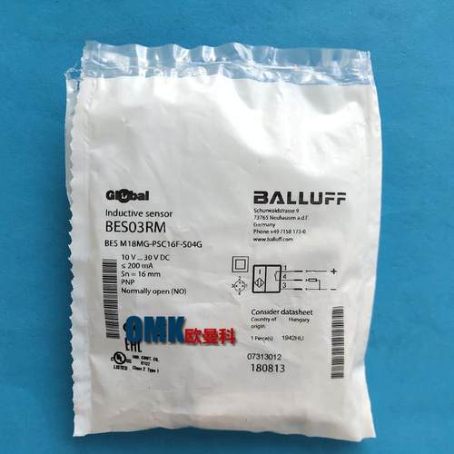 巴鲁夫接近开关BESM18MG-PSC16F-S04G插头接口型4线PNP常开 - 图1