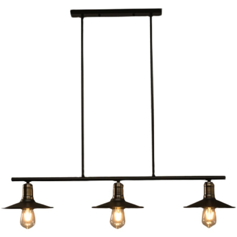 loft复古工业风餐厅吊灯创意个性咖啡厅酒吧台三头锅盖铁艺灯具,淘宝优惠券,粉丝福利购,淘宝优惠卷