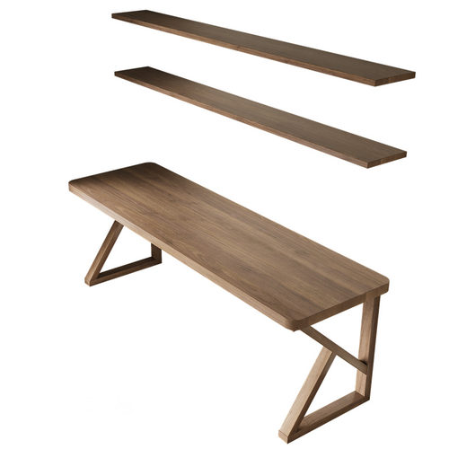 书房书桌单人办公桌全实木长条桌工作台学生家用学习桌台式电脑桌 - 图3