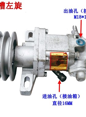 时风农用三轮车液压泵总成改装升降单槽双槽齿轮泵原厂升降泵